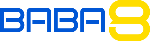 BABA8 Blue and Yellow Logo